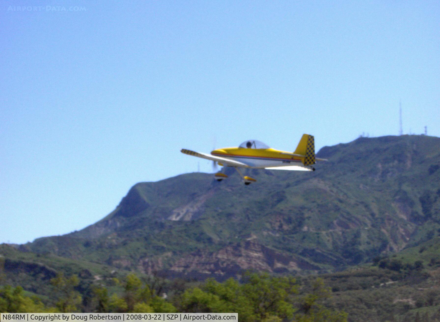 N84RM, 2003 Vans RV-4 C/N 115, 2003 Mashburn VAN's RV-4, Lycoming O-320, takeoff climb Rwy 04