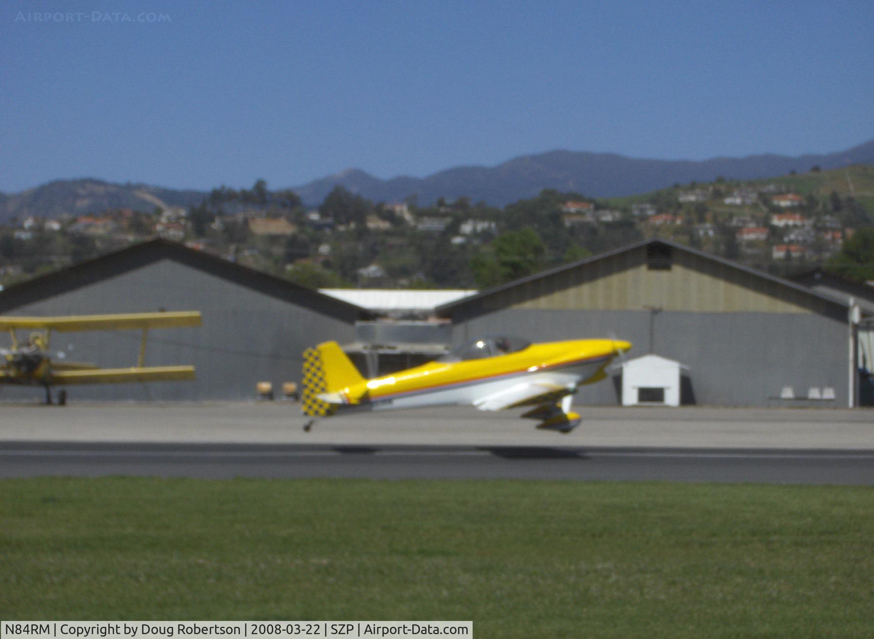 N84RM, 2003 Vans RV-4 C/N 115, 2003 Mashburn VAN's RV-4, Lycoming O-320, landing roll Rwy 04