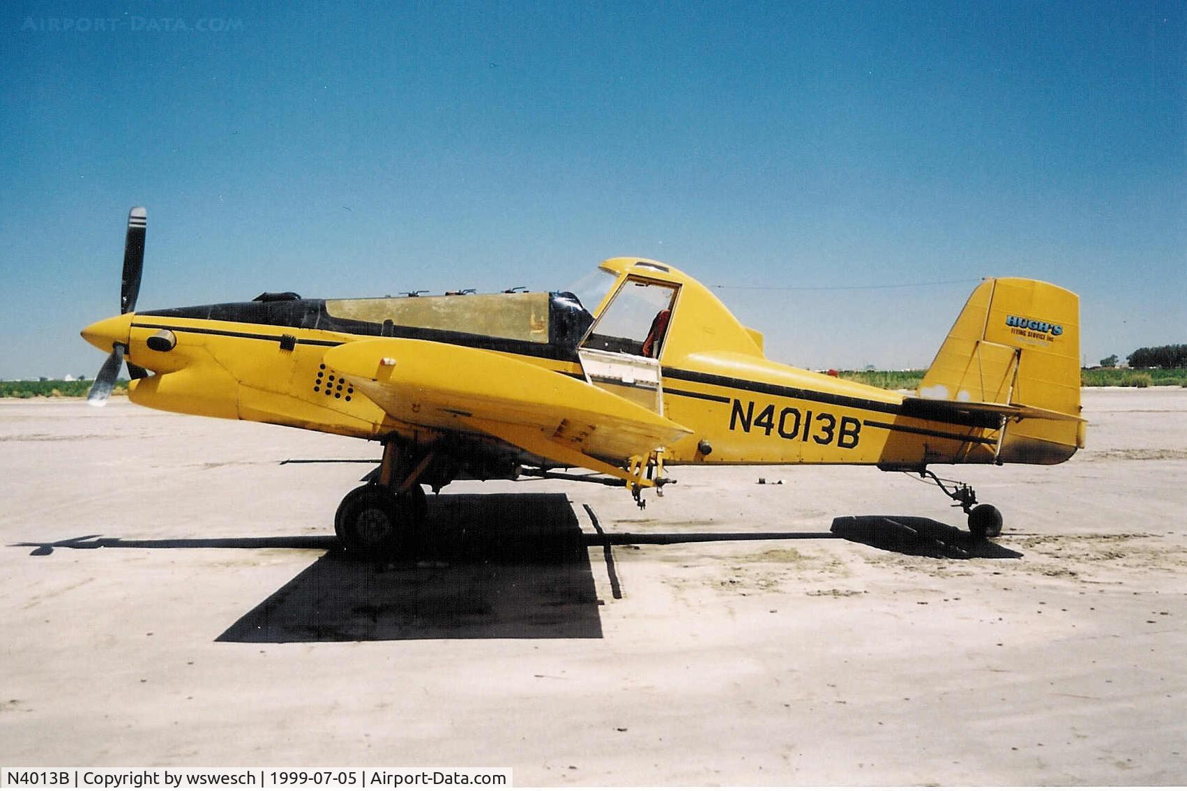 N4013B, 1979 Ayres S2R-T34 Thrush C/N 6033, 1979 Ayres Thrush s2R-T34, #6033.  Hugh's Flying Service - El Nido, California.