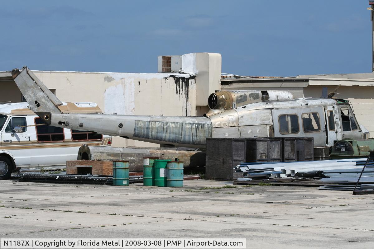 N1187X, Bell UH-1H-BF Iroquois C/N 9735, UH-1 in parts at Pompano Beach Serial 67-17537