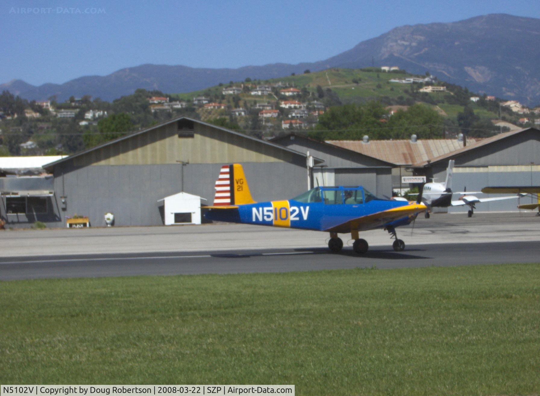 N5102V, 1958 Morrisey 2150 C/N FP-2, 1958 Morrisey 2150, Lycoming 0-320-A2A 150 Hp, just 6 produced 1958-1959, landing roll Rwy 04