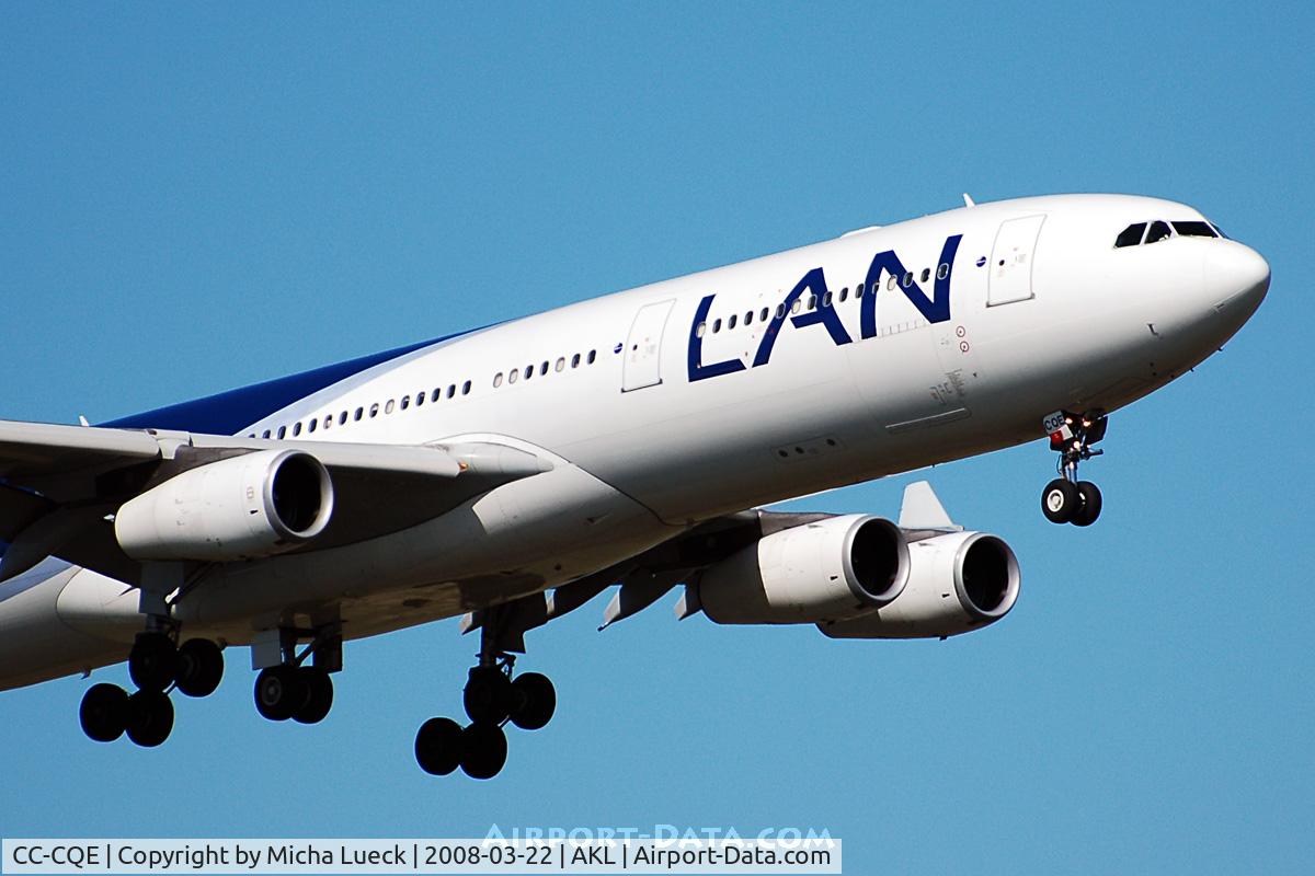 CC-CQE, 2001 Airbus A340-313X C/N 429, On finals