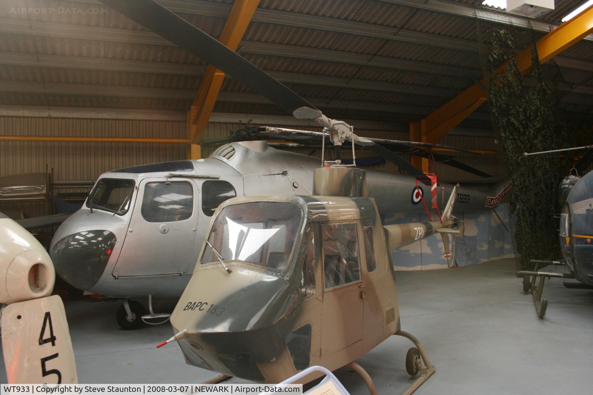 WT933, Bristol 171 Sycamore 3 C/N 12891, Newark Air Museum, March 2008