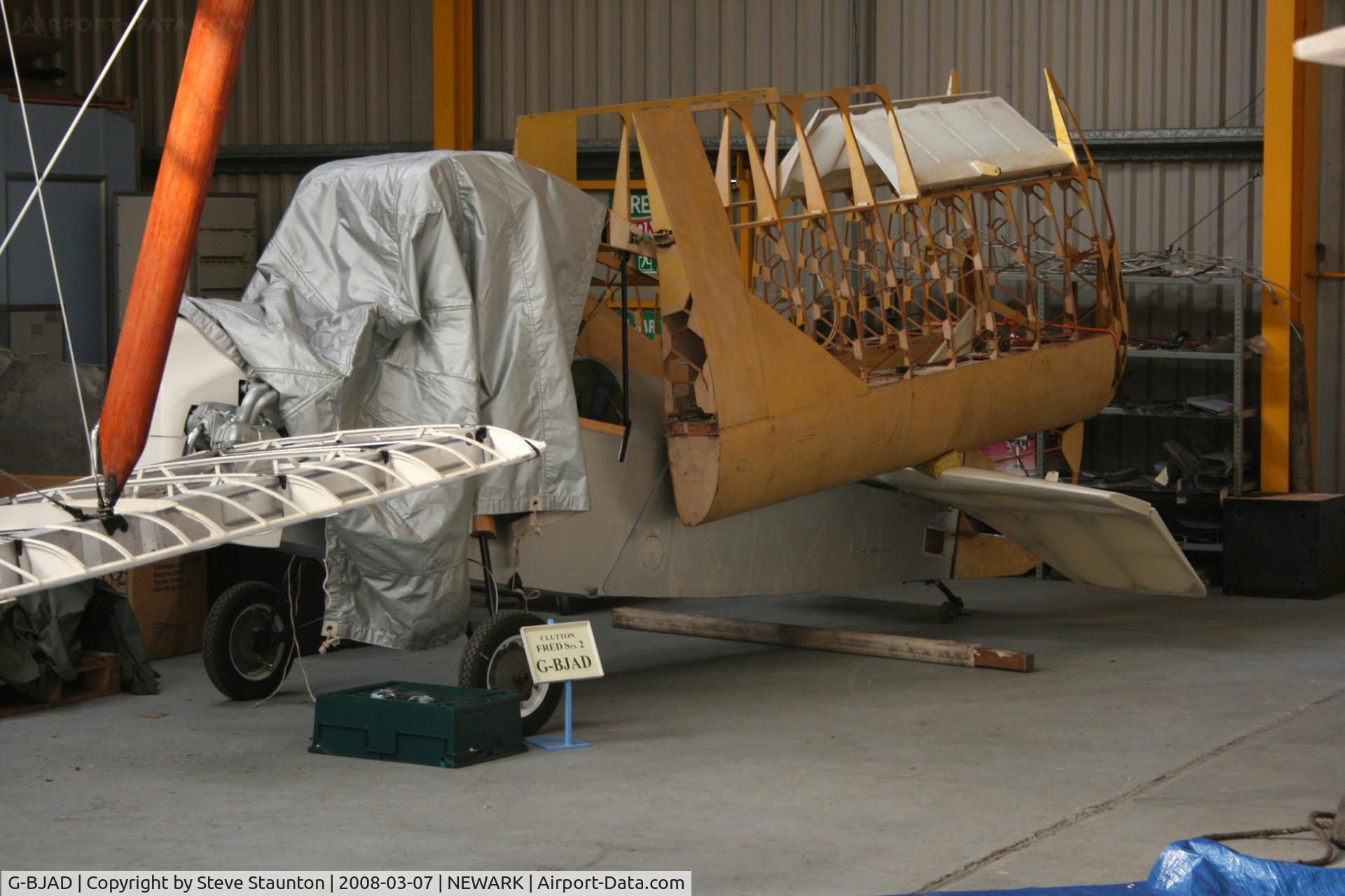 G-BJAD, 2002 Clutton-Tabenor Fred Series 2 C/N PFA 029-10586, Newark Air Museum, March 2008