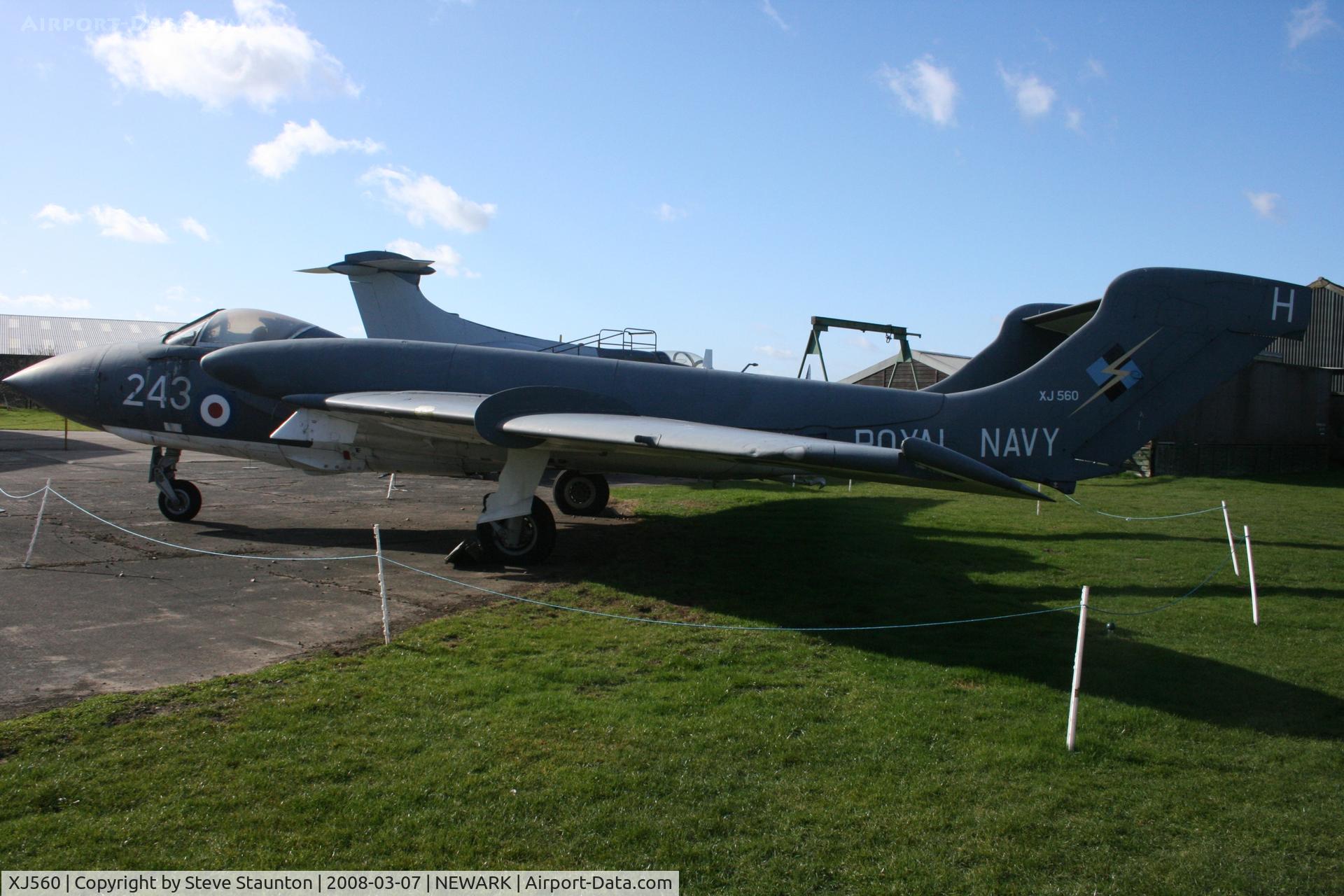 XJ560, De Havilland DH-110 Sea Vixen FAW.2 C/N 10042, Newark Air Museum, March 2008