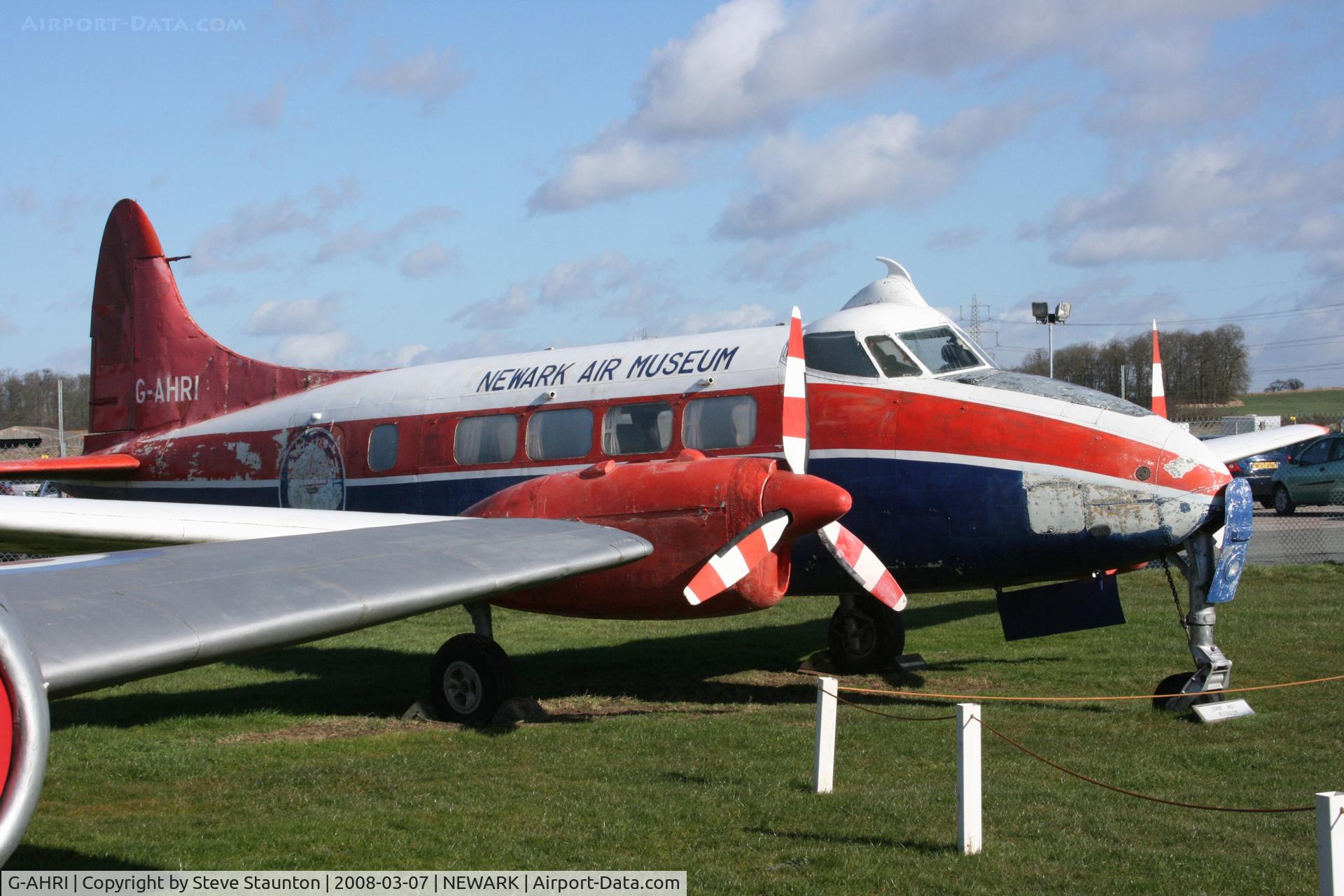 G-AHRI, 1946 De Havilland DH-104 Dove 1B C/N 04008, Newark Air Museum, March 2008