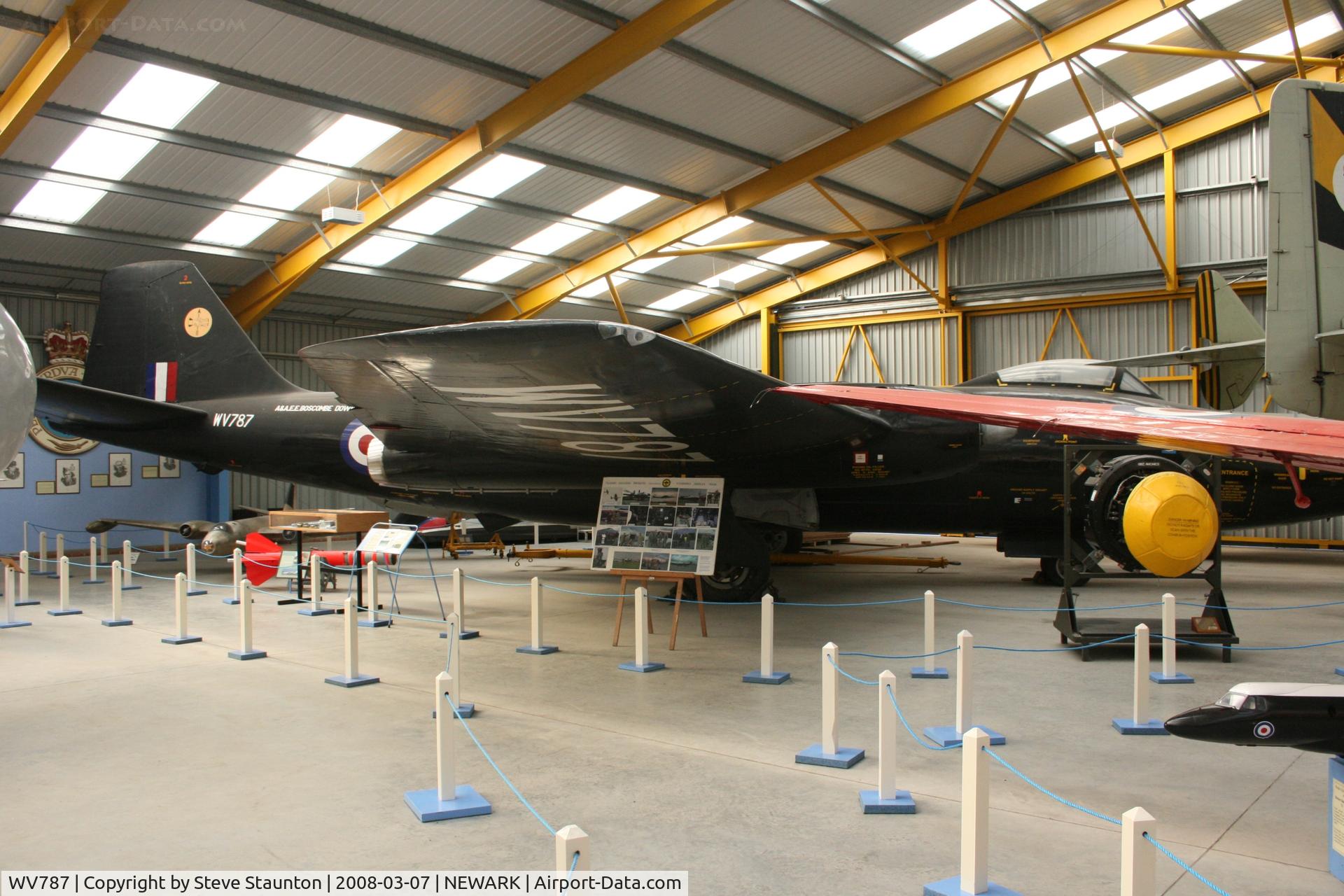 WV787, 1952 English Electric Canberra B(1)8 C/N EEP71644, Newark Air Museum, March 2008