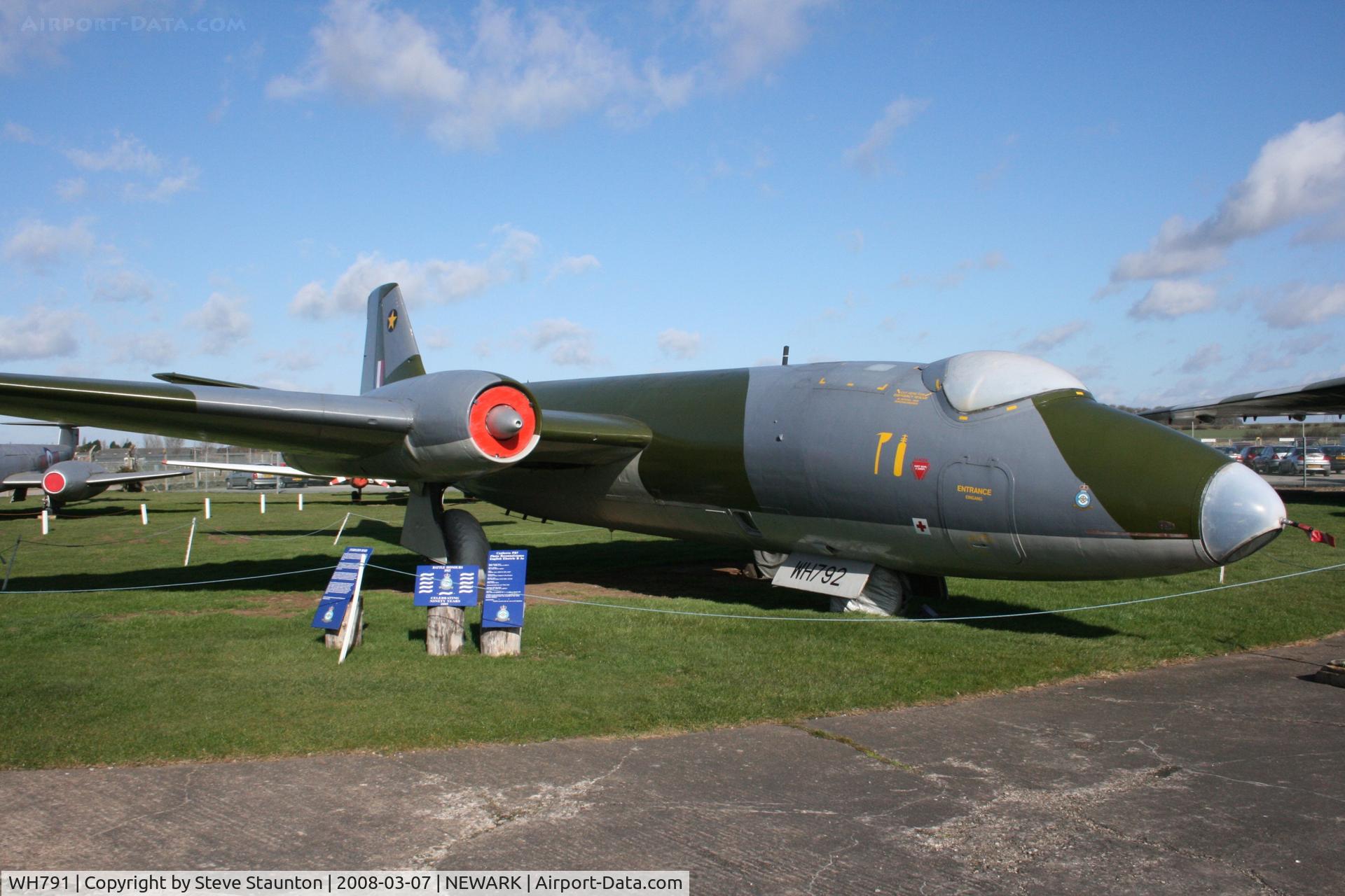 WH791, 1954 English Electric Canberra PR.7 C/N Not found WH791, Newark Air Museum, March 2008