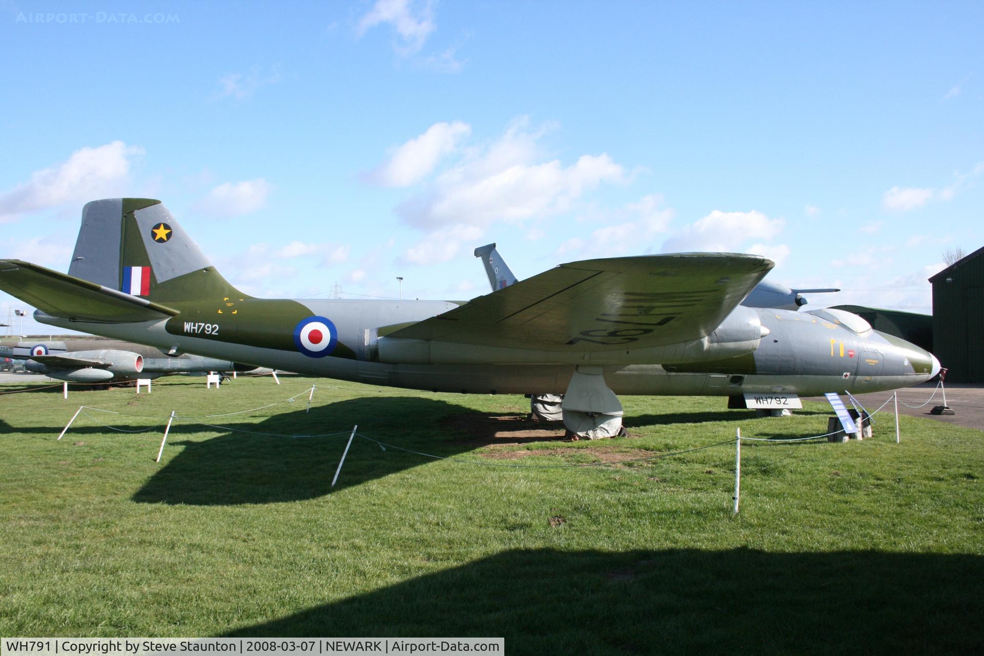 WH791, 1954 English Electric Canberra PR.7 C/N Not found WH791, Newark Air Museum, March 2008
