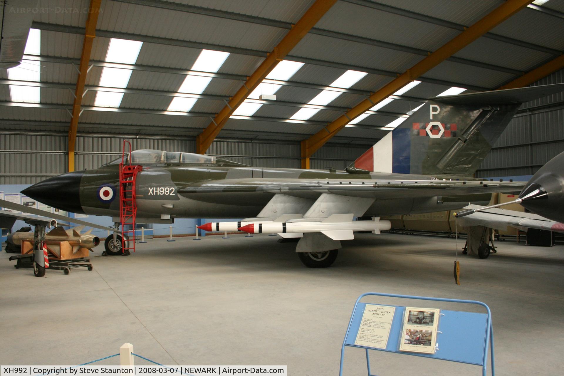 XH992, 1959 Gloster Javelin FAW.8 C/N Not found XH992, Newark Air Museum, March 2008