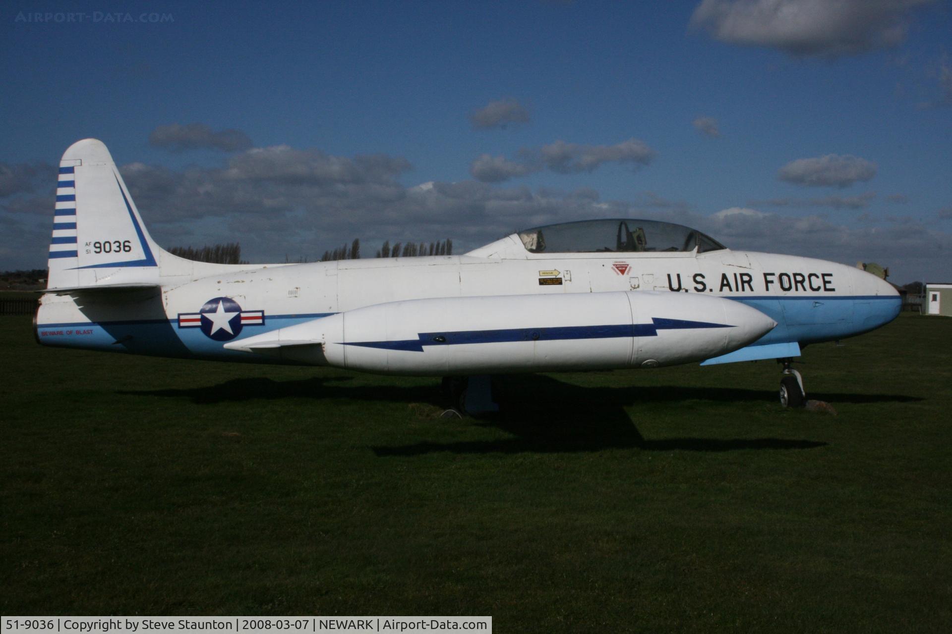 51-9036, 1951 Lockheed T-33A Shooting Star C/N 580-6820, Newark Air Museum, March 2008