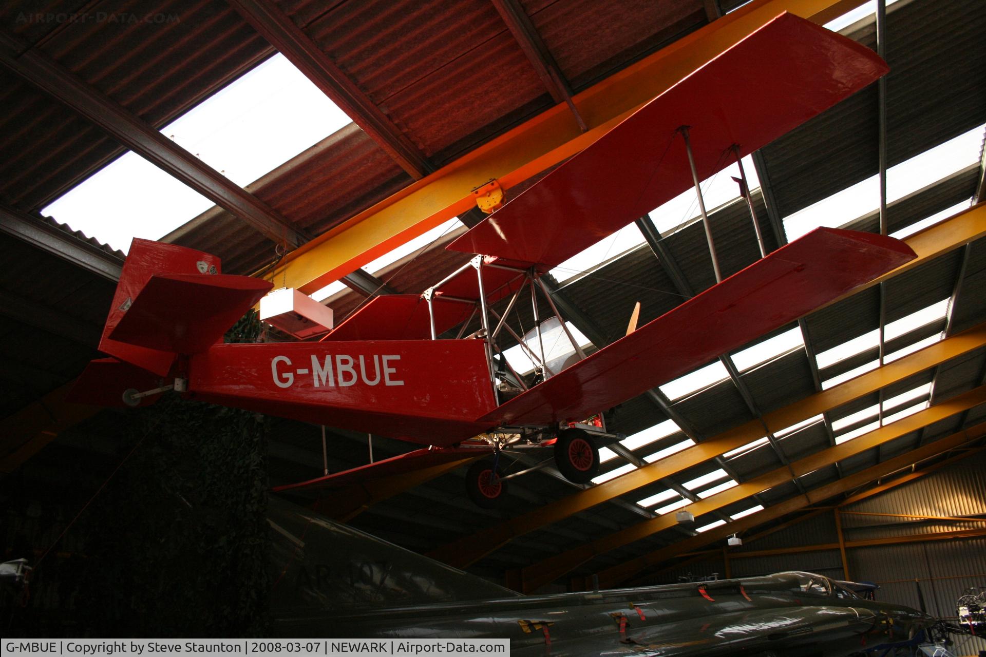 G-MBUE, Micro Biplane Aviation Tiger Cub 440 C/N MBA-001, Newark Air Museum, March 2008