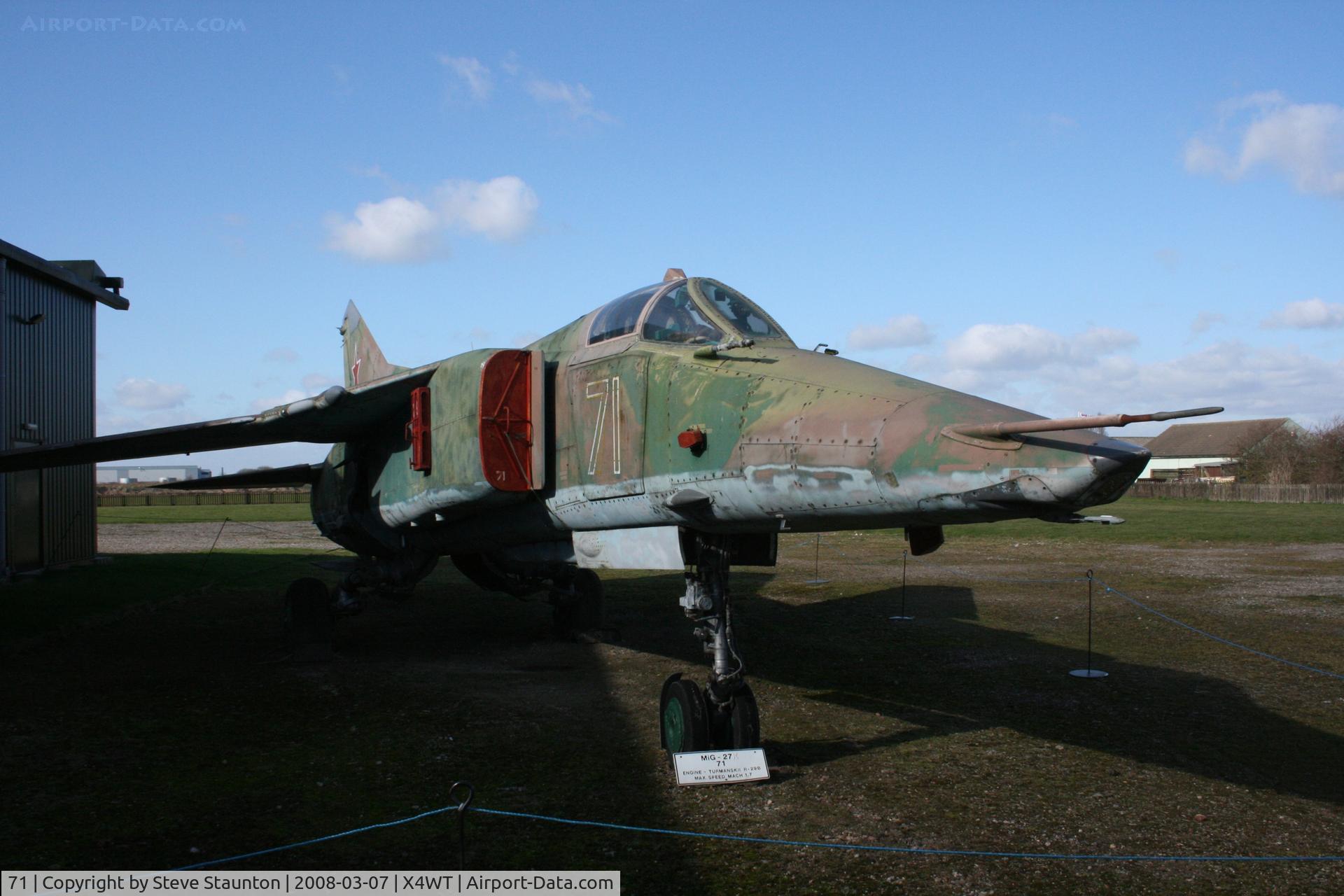 71, Mikoyan-Gurevich MiG-27K C/N 61912507006, Newark Air Museum, March 2008
