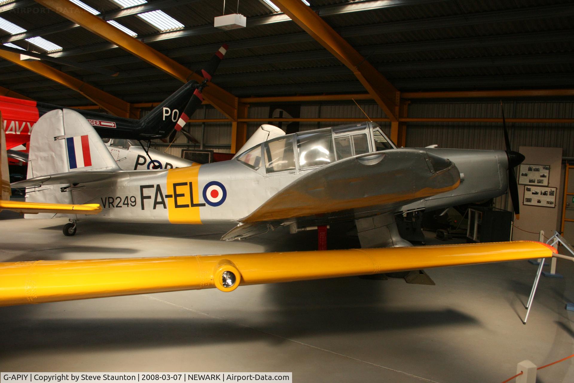 G-APIY, Percival P-40 Prentice T1 C/N PAC-075, Newark Air Museum, March 2008