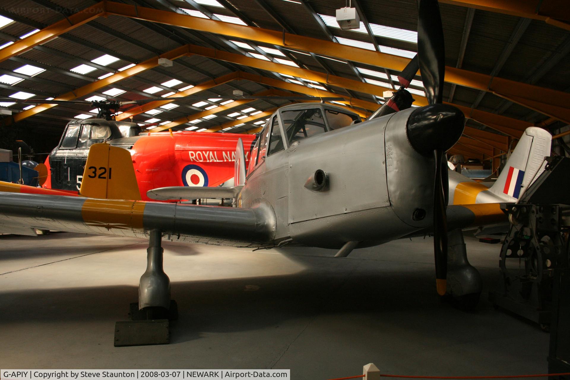 G-APIY, Percival P-40 Prentice T1 C/N PAC-075, Newark Air Museum, March 2008