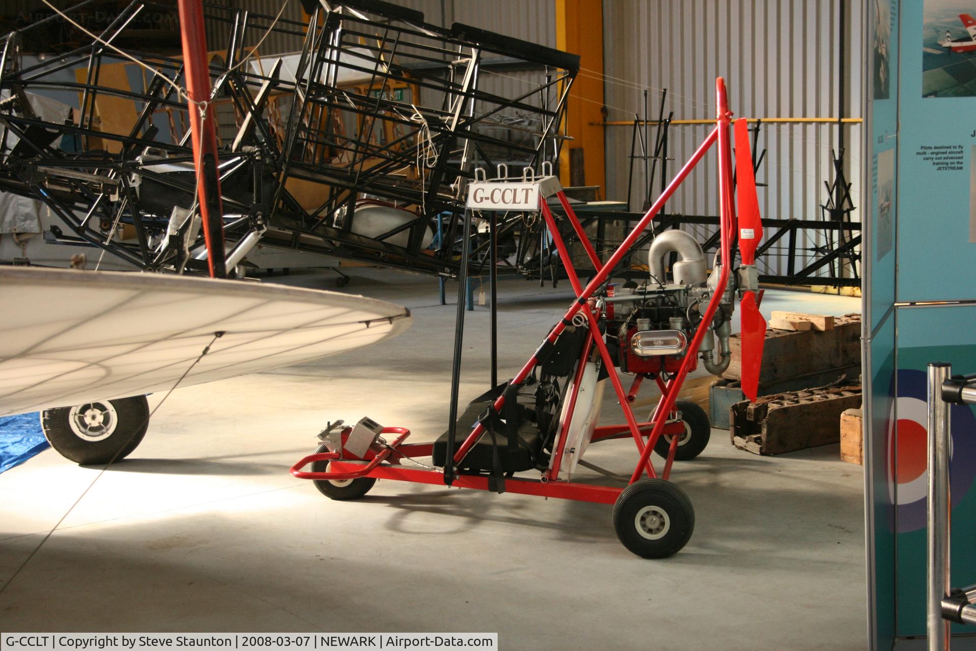 G-CCLT, 1993 Powerchute Systems International Ltd POWERCHUTE KESTREL C/N 00443, Newark Air Museum, March 2008