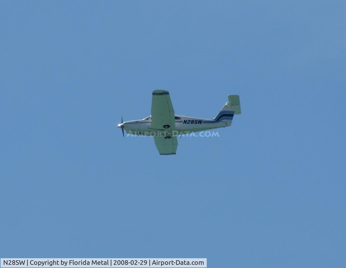 N28SW, 1979 Piper PA-28RT-201T Turbo Arrow IV C/N 28R-7931308, PA-28RT-201 flying over Gasparilla Island