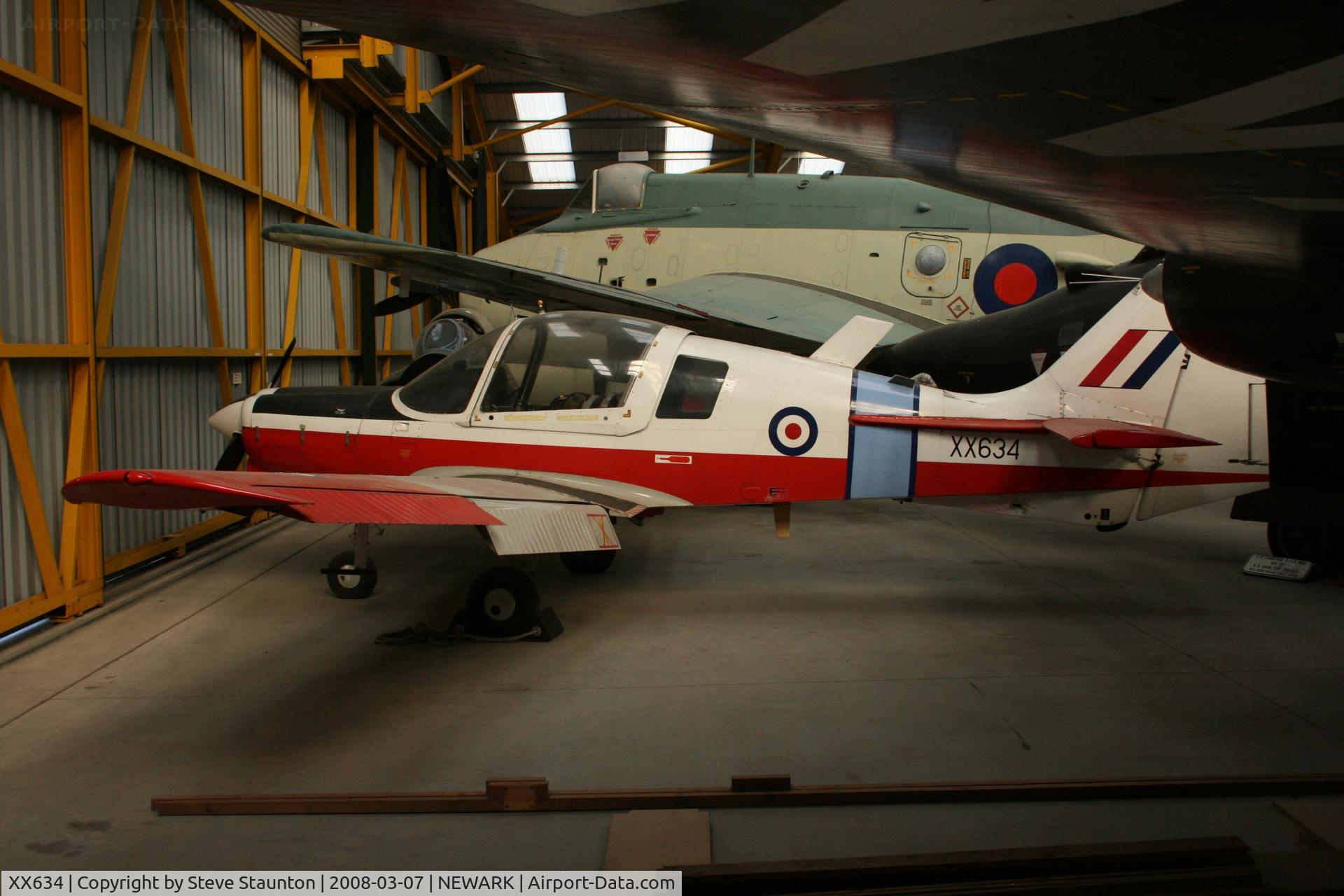 XX634, 1974 Scottish Aviation Bulldog T.1 C/N BH.120/304, Newark Air Museum, March 2008