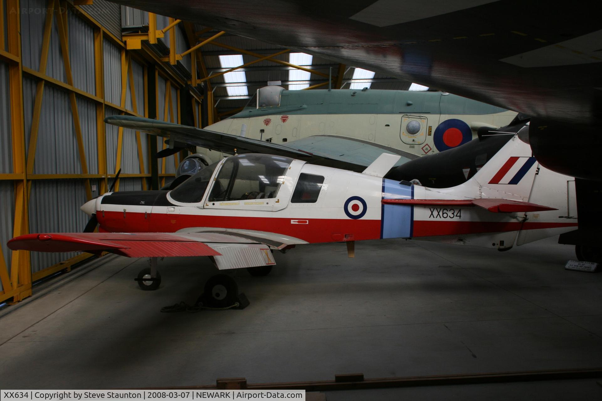 XX634, 1974 Scottish Aviation Bulldog T.1 C/N BH.120/304, Newark Air Museum, March 2008