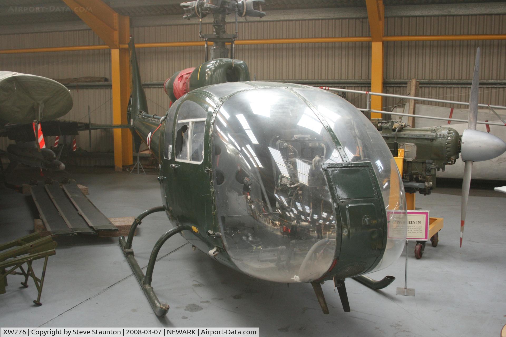 XW276, Sud SA-341 Gazelle C/N 03, Newark Air Museum, March 2008