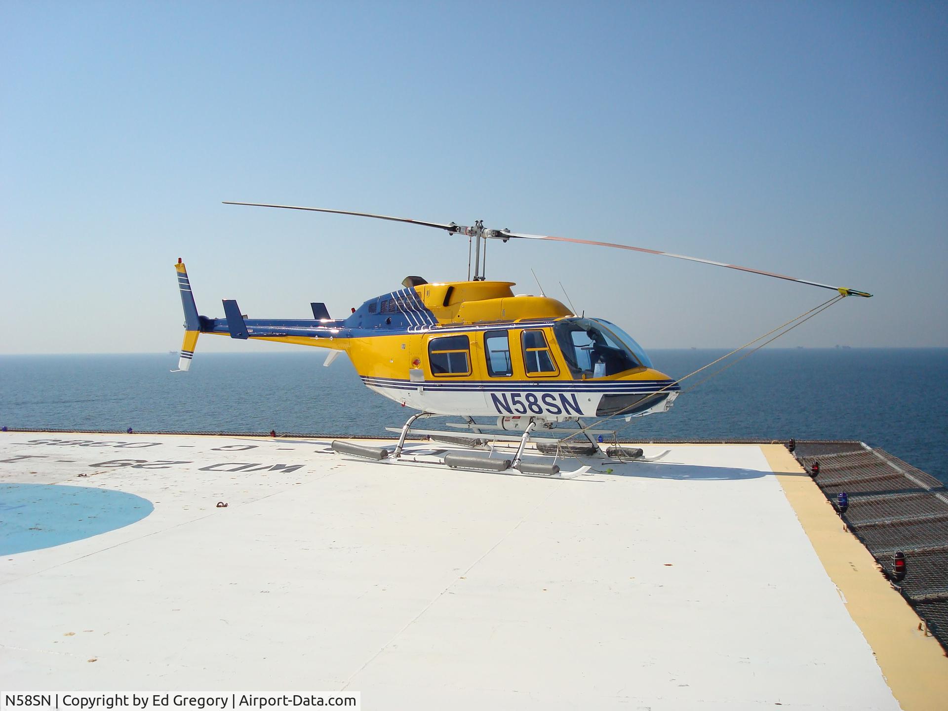 N58SN, 1995 Bell 206L-4 LongRanger IV LongRanger C/N 52119, N58SN at West Delta 29I