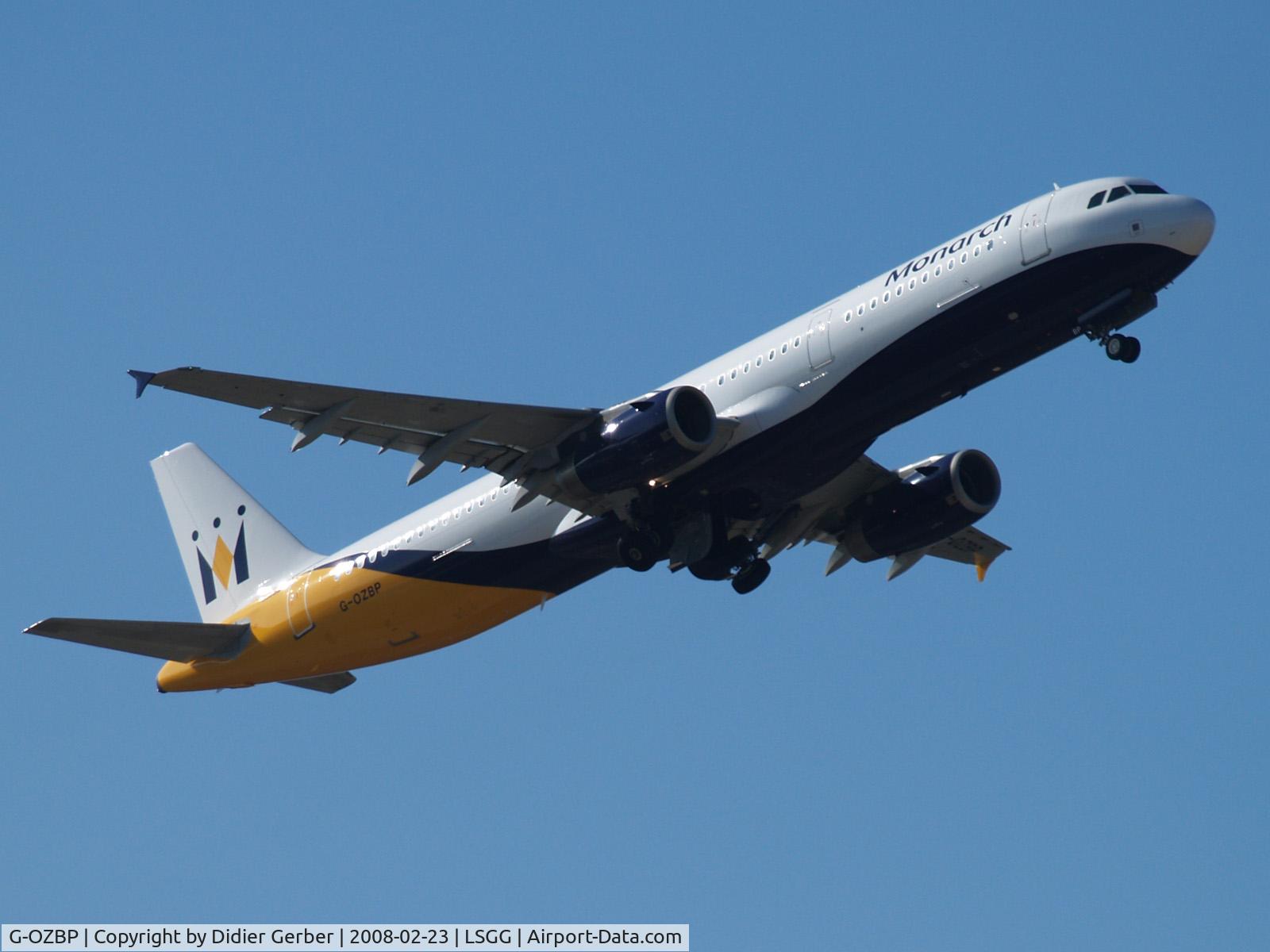 G-OZBP, 2001 Airbus A321-231 C/N 1433, LSGG
