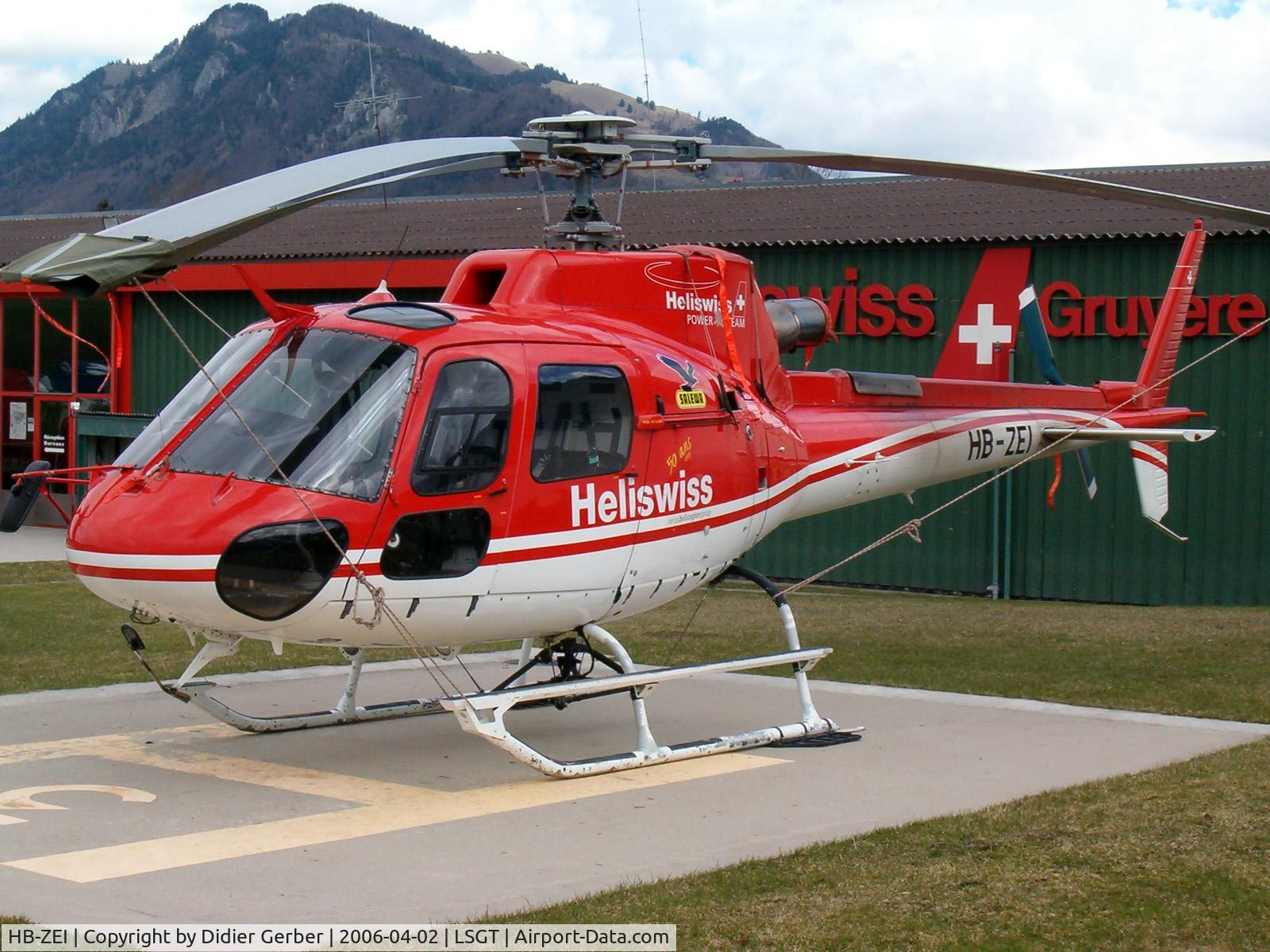 HB-ZEI, 2002 Eurocopter AS-350B-3 Ecureuil Ecureuil C/N 3610, Heliswiss base at LSGT