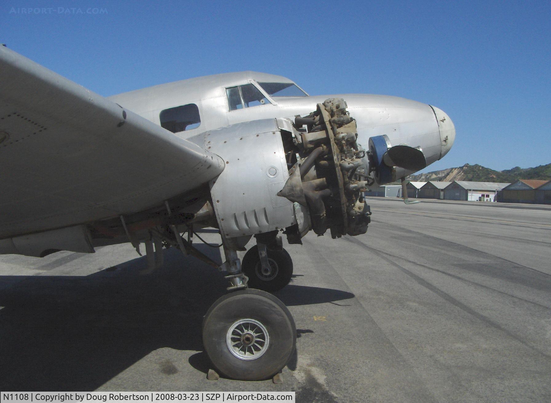 N1108, 1939 Lockheed 12A Electra Junior C/N 1227, 1939 Lockheed 12-A ELECTRA JUNIOR late production, two Pratt & Whitney R-985-SB-2 Wasp Jr. 450 Hp each, when first produced in 1936 the Lockheed 12 was the fastest commercial aircraft of type produced in the USA to that time. 3 different engine versions