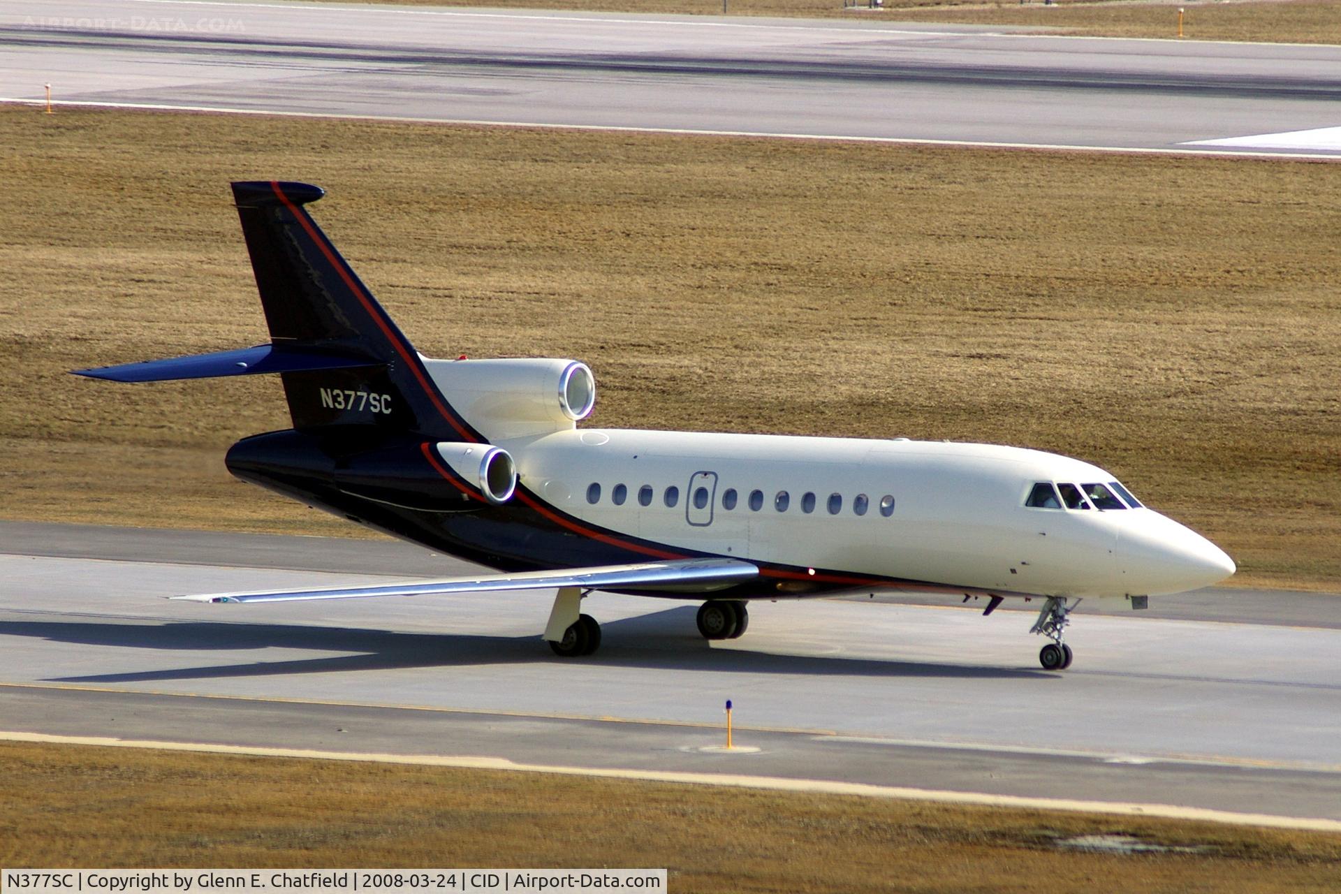 N377SC, 2000 Dassault Falcon 900EX C/N 66, Taxiing in on Alpha to Landmark