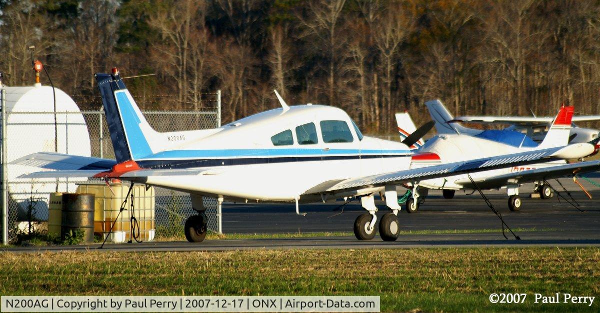 N200AG, 1967 Beech A23-24 Musketeer Super III C/N MA-285, Resting on the ramp