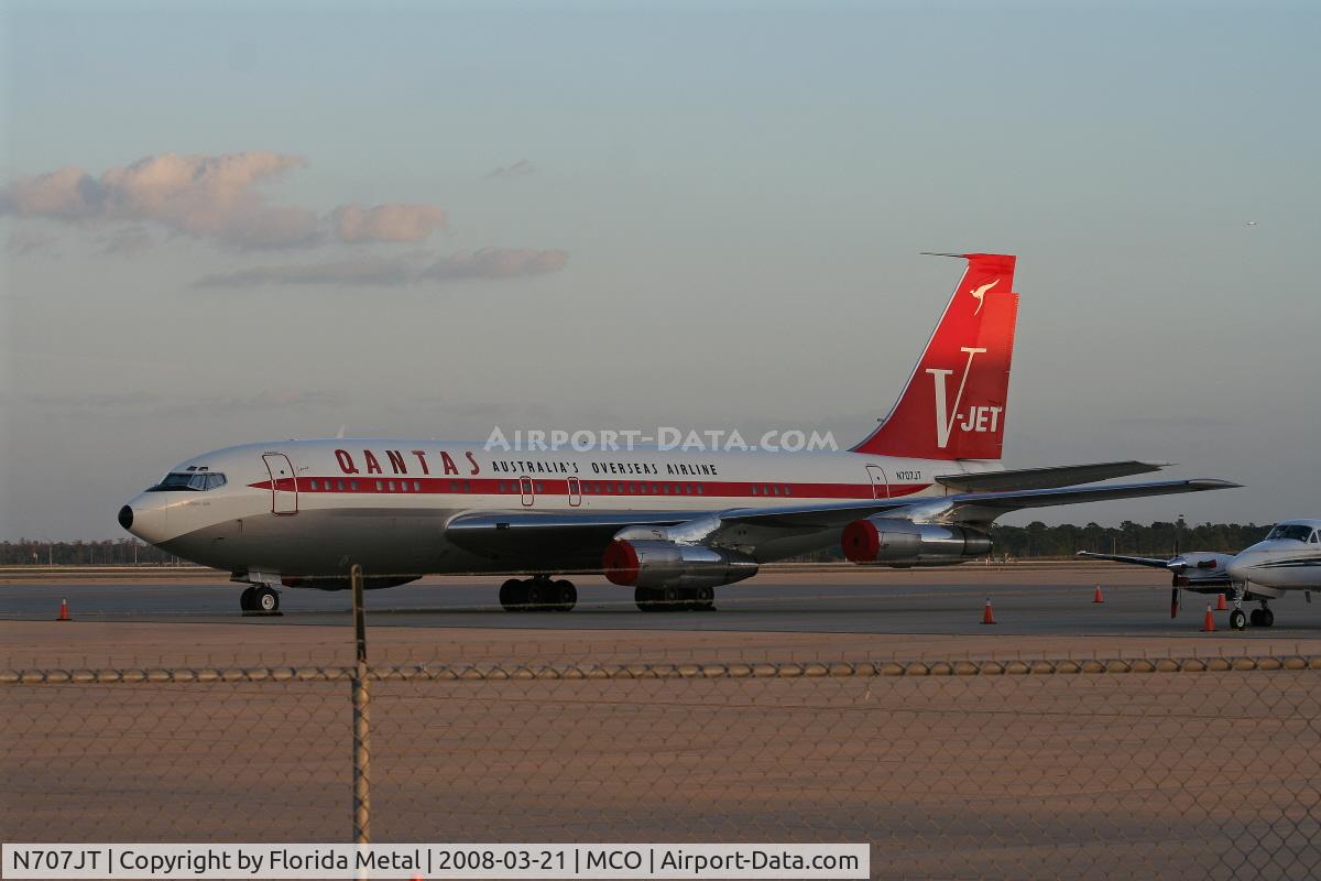 N707JT, 1964 Boeing 707-138B C/N 18740, John Travolta's Qantas 707 at Orlando