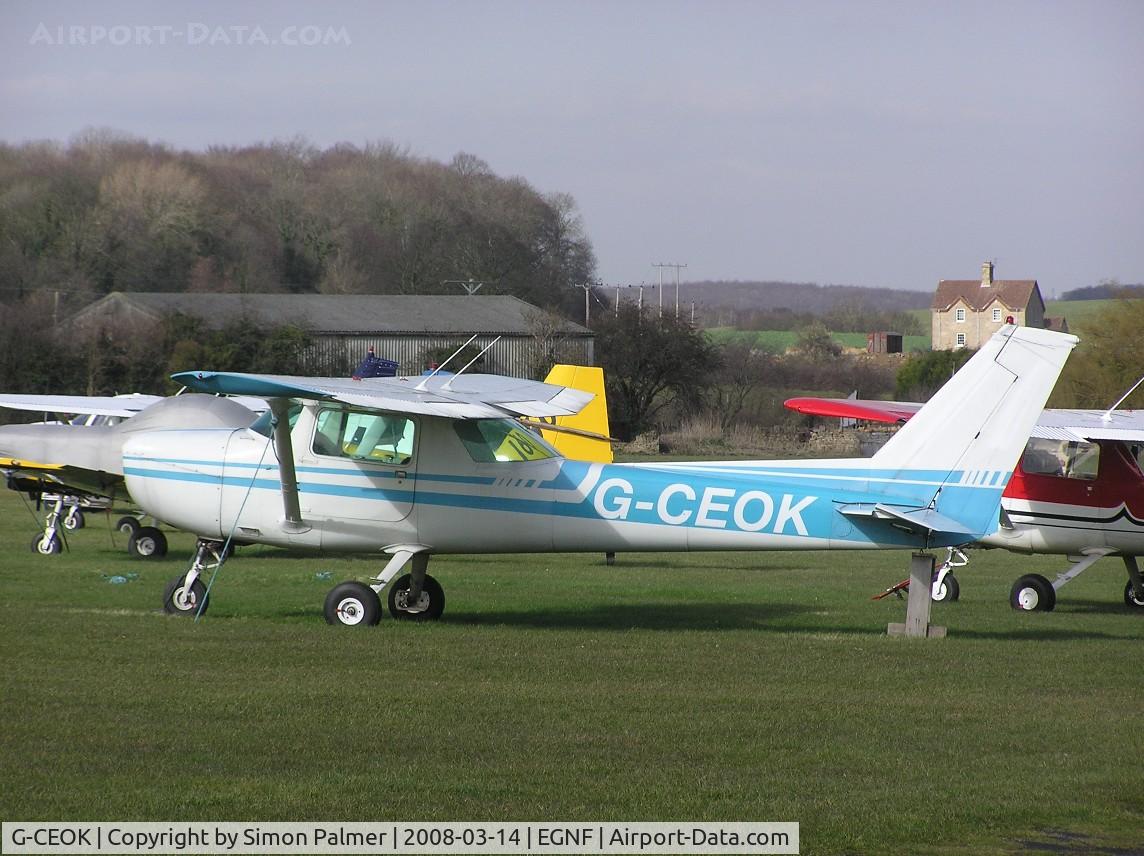 G-CEOK, 1976 Cessna 150M C/N 15077928, Cessna 150 parked at Netherthorpe