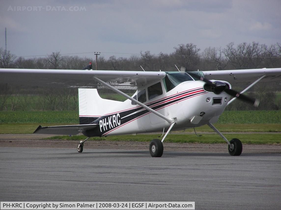 PH-KRC, 1976 Cessna 180K Skywagon C/N 18052799, Cessna 180K arriving at Conington