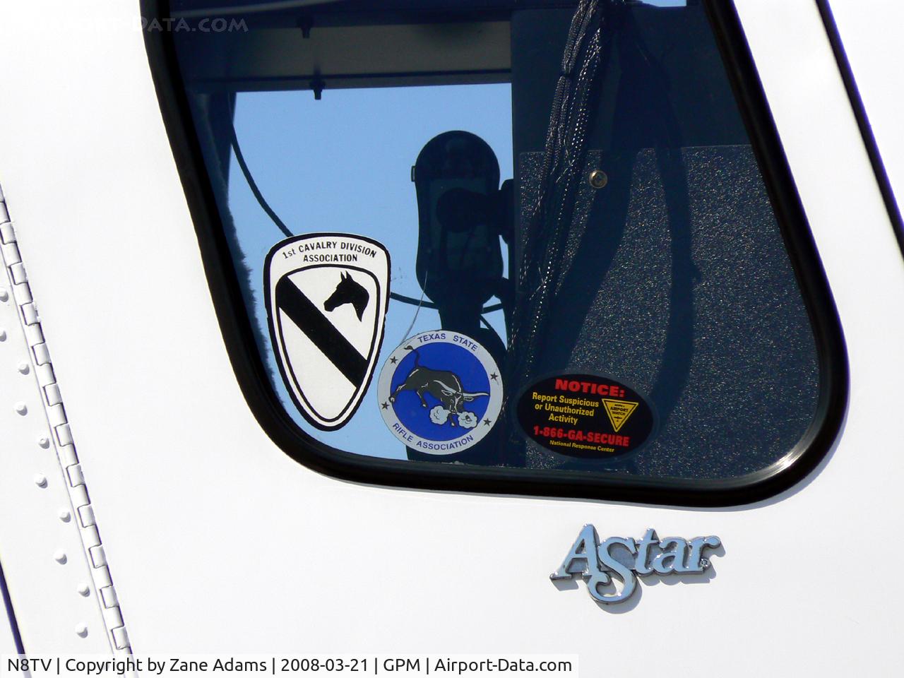 N8TV, 1993 Eurocopter AS-350BA Ecureuil C/N 2711, Window stickers!