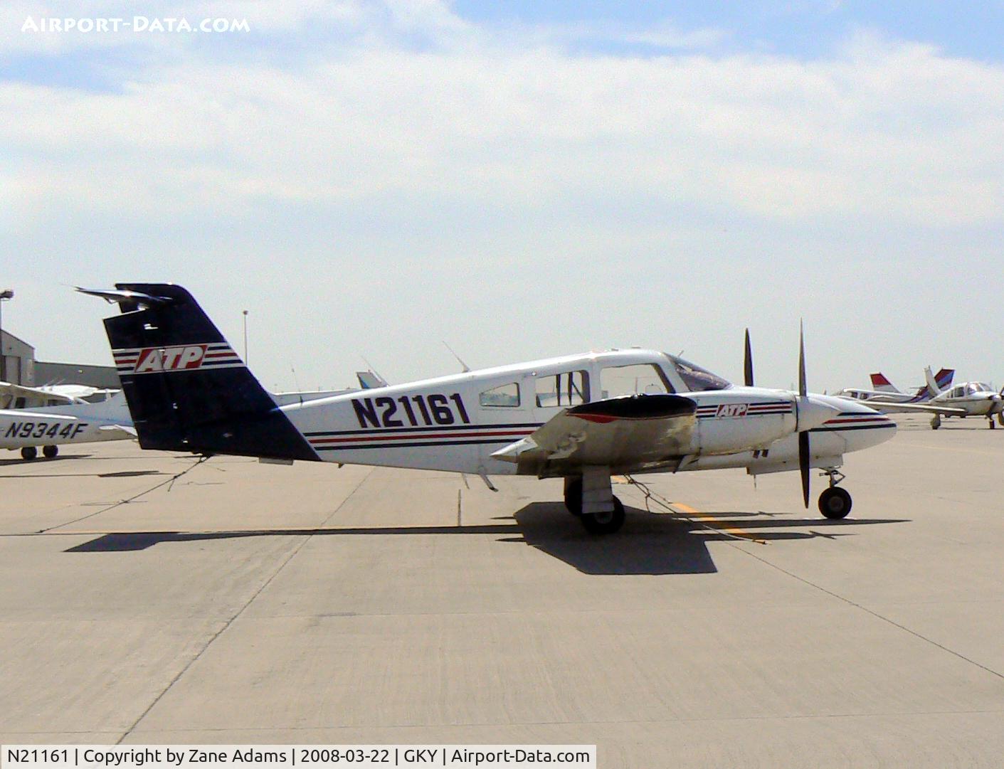 N21161, 1978 Piper PA-44-180 Seminole C/N 44-7995041, ATP at Arlington Municipal