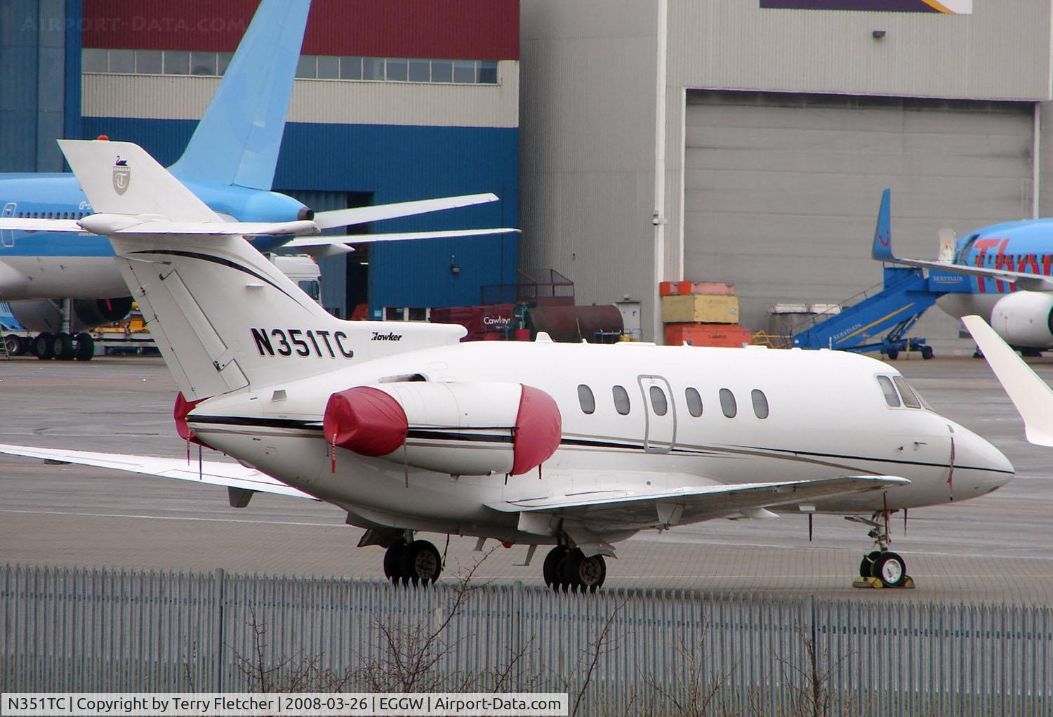 N351TC, 2004 Raytheon Hawker 800XP C/N 258675, Hawker 800XP at Luton in March 2008