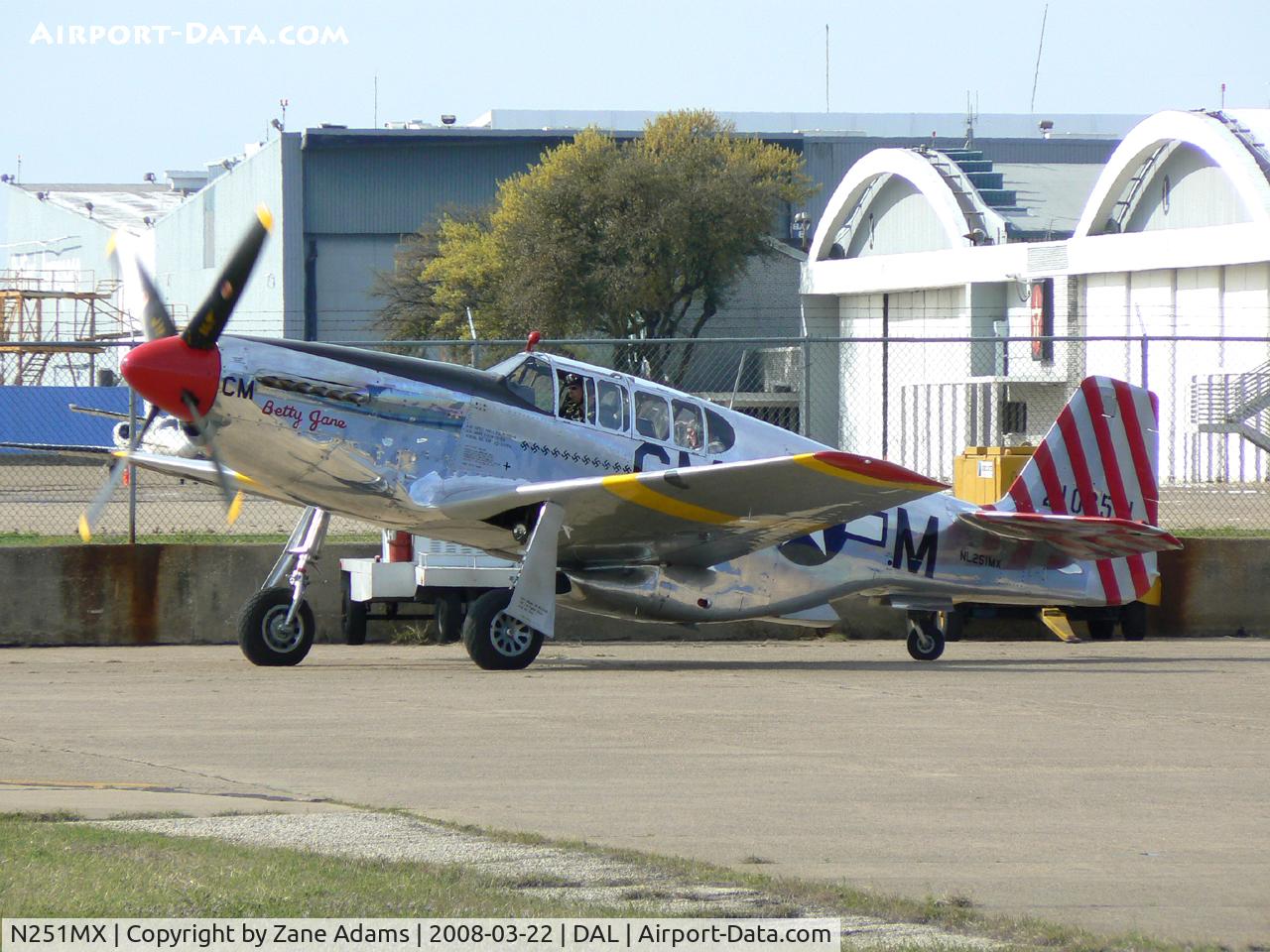N251MX, 1943 North American P-51C-10 Mustang C/N 103-22730, Sexy Betty Jane! - Collings Foundation Flight Training