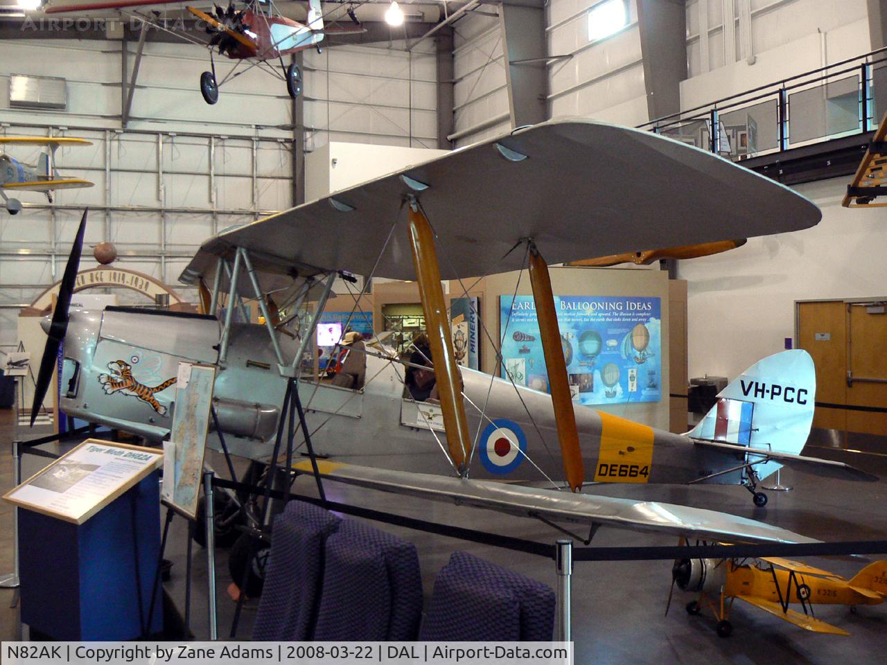 N82AK, 1940 De Havilland DH-82A Tiger Moth II Tiger Moth II C/N 85605, At Frontiers of Flight Museum