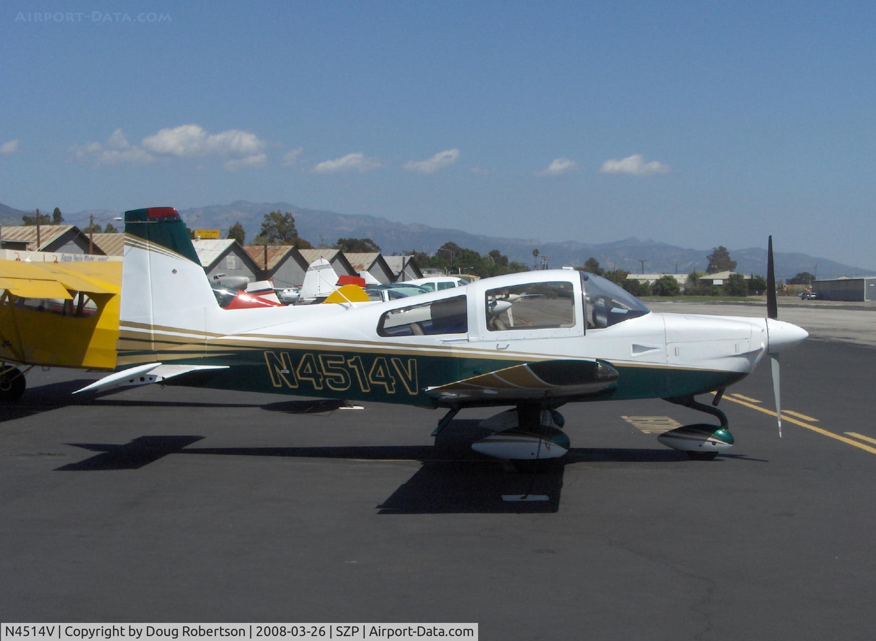 N4514V, 1978 Gulfstream American Corp AA-5B C/N AA5B1005, 1978 Gulfstream American AA-5B TIGER, Lycoming O&VO-360 180 Hp