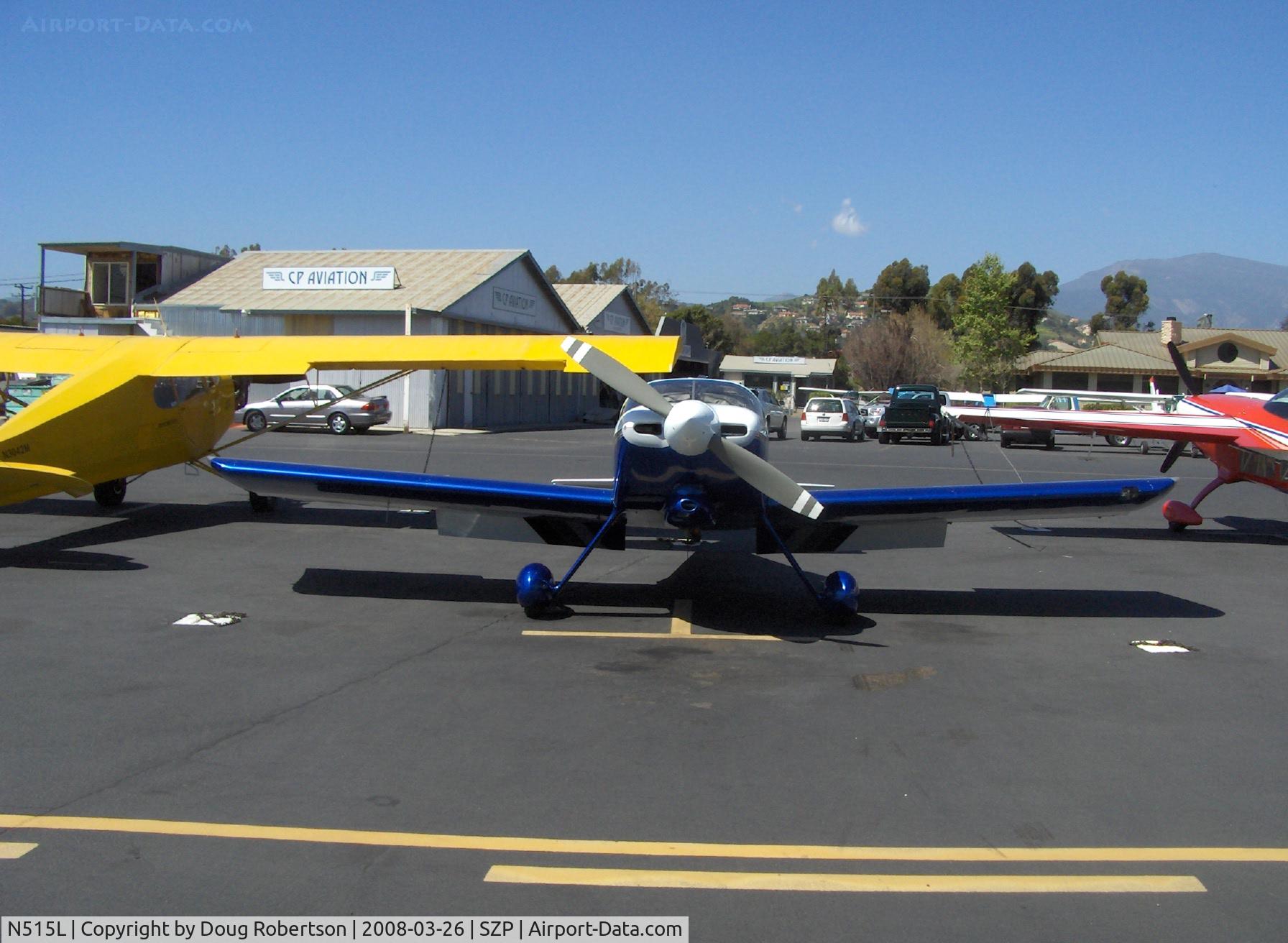 N515L, 2000 Vans RV-6 C/N 22923, 2000 Owens VAN's RV-6, Lycoming O&VO-360