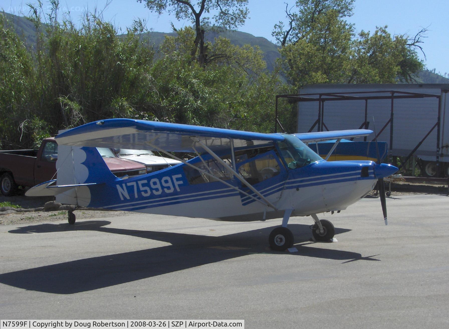 N7599F, 1970 Champion 7ECA Citabria C/N 745-70, 1970 Champion 7ECA CITABRIA, Lycoming O-235 115 Hp