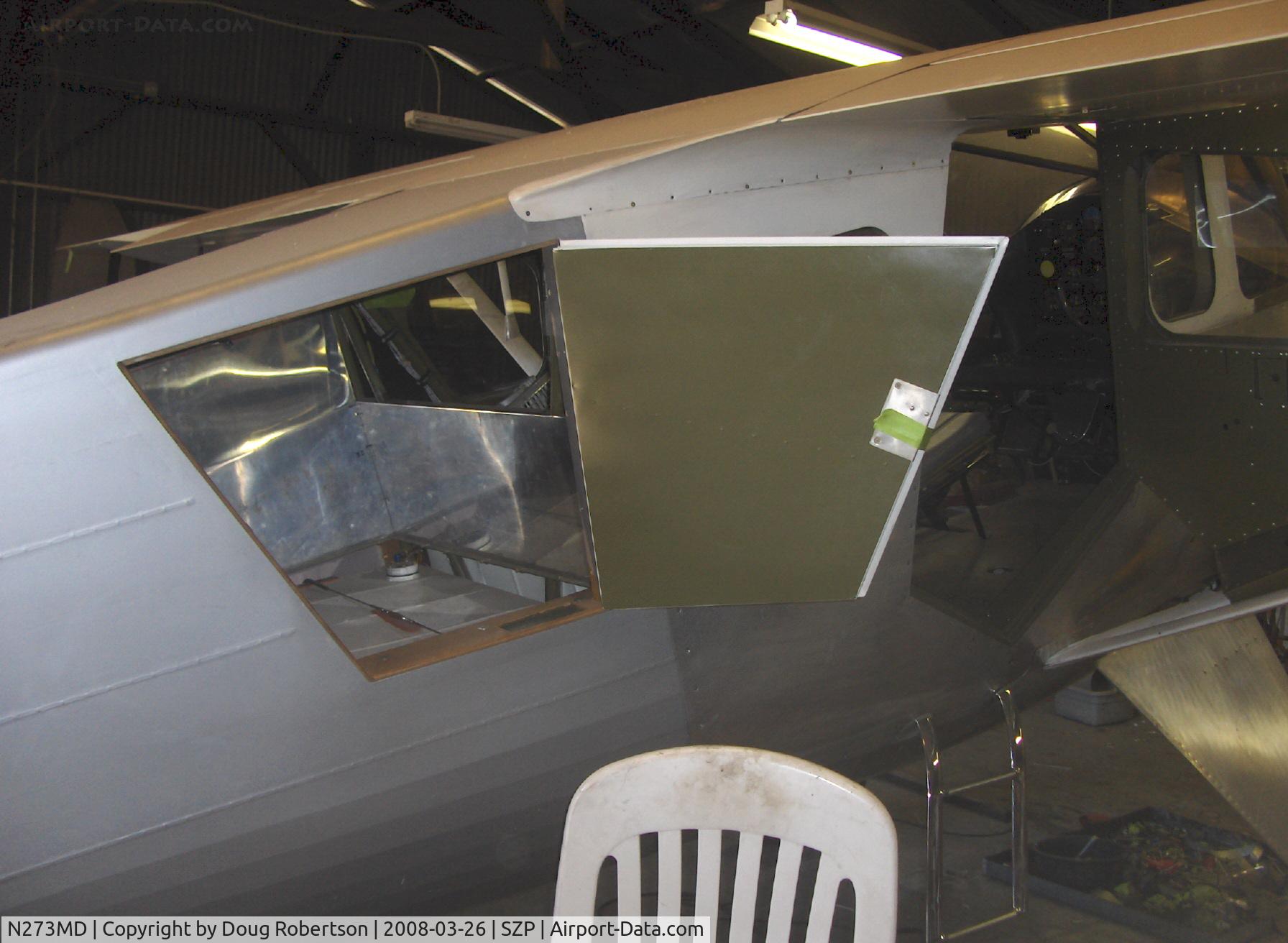 N273MD, 2008 Dickenson Howard DGA-21 (Replicate) C/N 001, Dickenson Dickenson-Howard DGA-21, baggage door & compartment