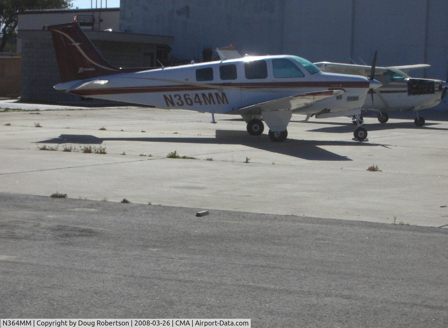 N364MM, 1982 Beech B36TC Bonanza C/N EA-297, 1982 Beech B36TC BONANZA, Continental TSIO-520-UB 300 Hp