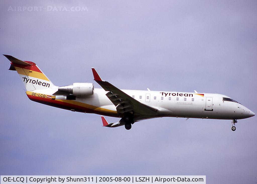 OE-LCQ, 2002 Canadair CRJ-200LR (CL-600-2B19) C/N 7605, Landing rwy 14