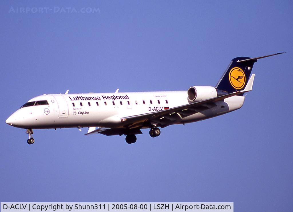 D-ACLV, 1996 Canadair CRJ-200LR (CL-600-2B19) C/N 7113, Landing rwy 14