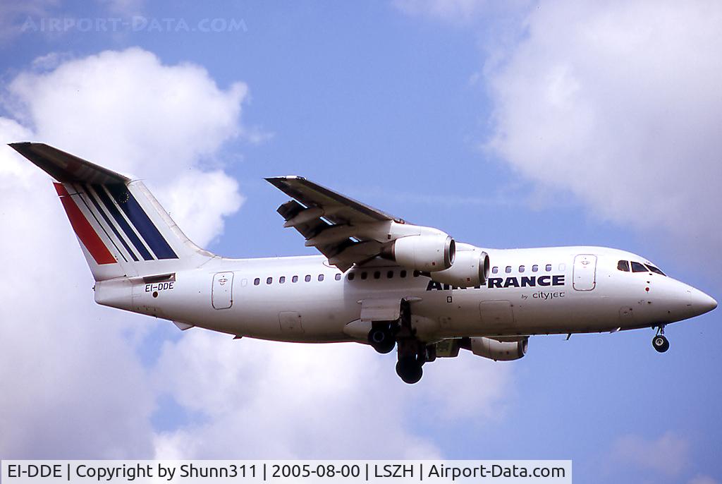 EI-DDE, 1986 British Aerospace BAe.146-200 C/N E2060, Landing rwy 14