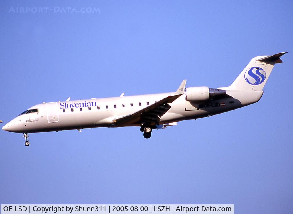 OE-LSD, 1999 Canadair CRJ-200ER (CL-600-2B19) C/N 7329, Landing rwy 14