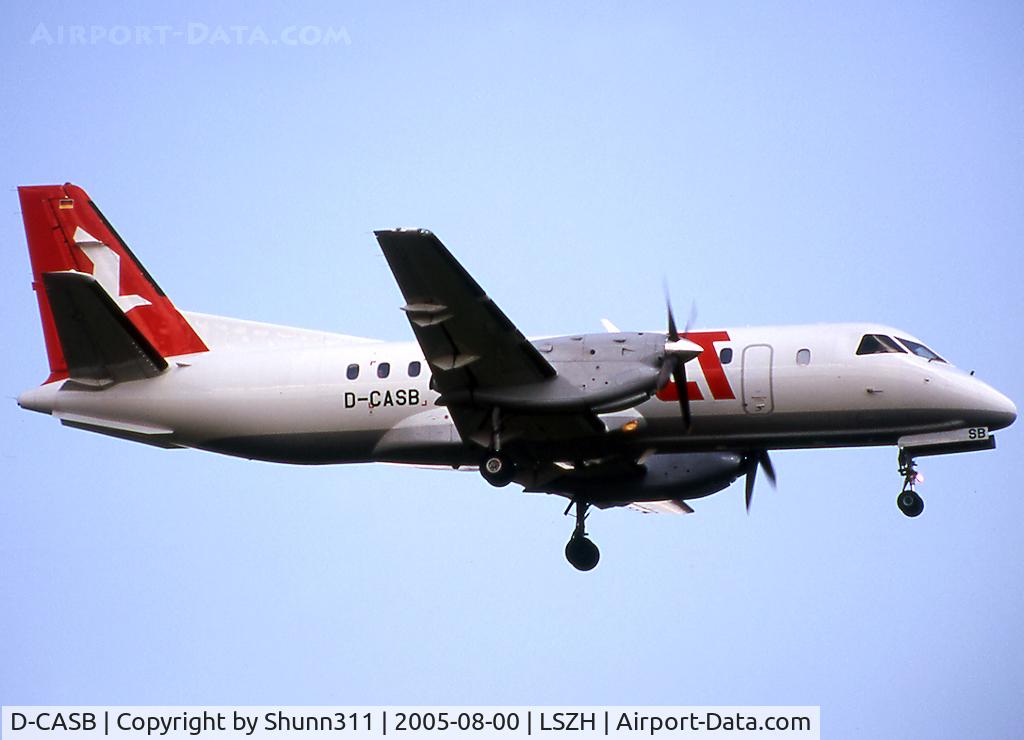 D-CASB, 1991 Saab 340B C/N 340B-223, Landing rwy 14