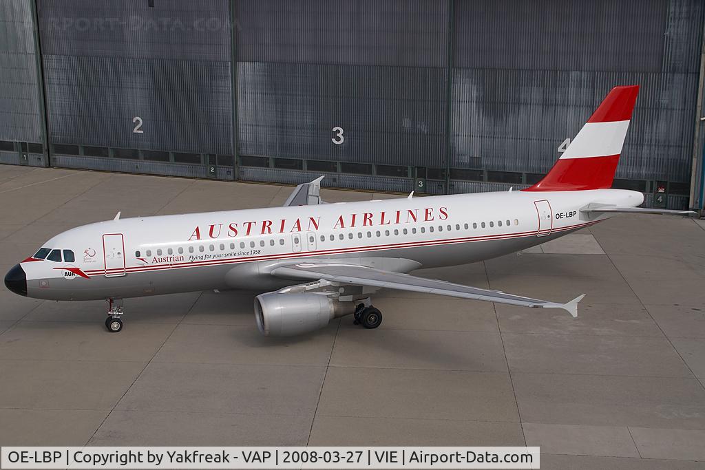OE-LBP, 1998 Airbus A320-214 C/N 797, Austrian Airlines Airbus 320 in Retro colors