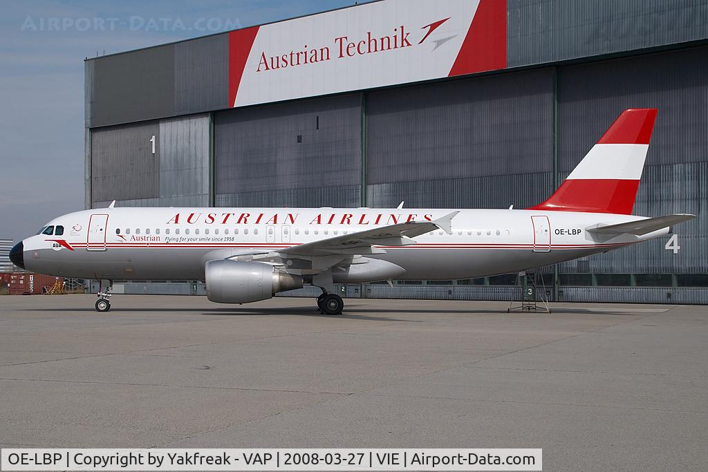 OE-LBP, 1998 Airbus A320-214 C/N 797, Austrian Airlines Airbus 320 in Retro colors